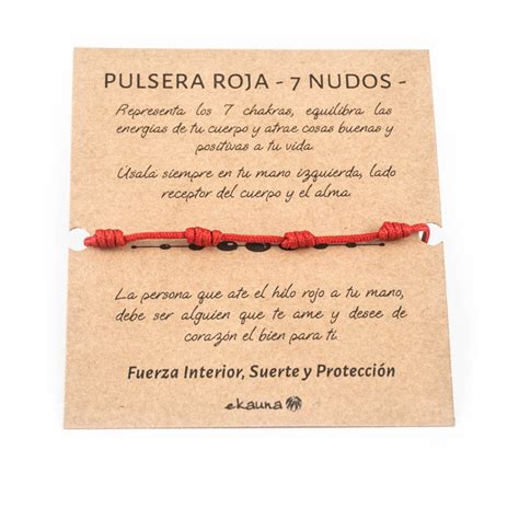 El significado de la pulsera roja de 7 nudos